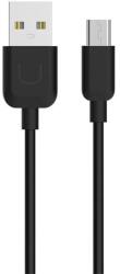 USAMS u-turn adatkábel, usb - microusb, 2a, gyorstöltő, 100cm, fekete (MICUSBXD01)