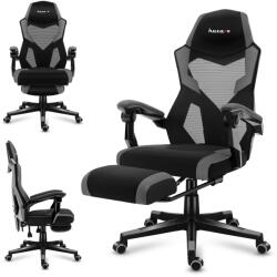 Huzaro Gaming szék Huzaro Combat 3.1, lábtartó, lélegző anyag, teherbírás 150 kg-ig, ergonómikus kartámaszok, Szürke (HZ-COMBAT 3.1 GREY)