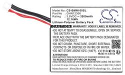 Cameron Sino li-polymer akkumulátor, 3.8v, 3200mAh, kompatibilis bmw ghn12306 -vel (CS-BMN100SL)