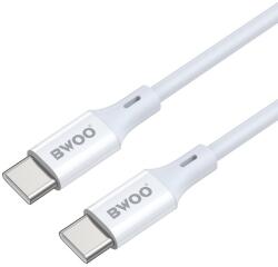 Bwoo Kábel BWOO X282 CC - Type-C / Type-C (USB-C) fehér kábel 2m, 60W (TG-TF6933654814942)