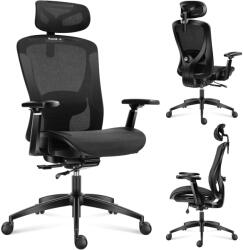 Huzaro Huzaro Combat 7.3 gamer szék, előre-hátra dönthető ülés, 135°-ban dönthető háttámla, hálós szövet, fekete (HZ-COMBAT 7.3 BLACK MESH)