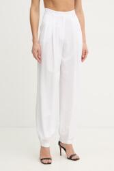 Fracomina pantaloni palazzo pentru femei, cu amestec de in PPY2-SPD0LH_00X (FS26SV3009W62201)