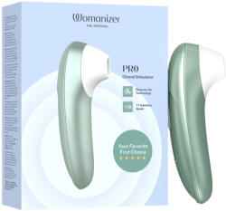 Womanizer Pro - stimulator clitoridian cu unde de aer (verde) (4251460636858) Vibrator