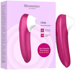 Womanizer Pro - stimulent clitoridian cu unde de aer (roz) (4251460636872) Vibrator
