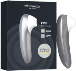 Womanizer Pro - stimulator clitoridian cu unde de aer (gri) (4251460636865) Vibrator