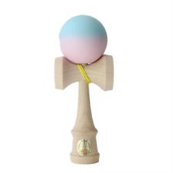 Ozora Jucarie de indemanare, din lemn, Ozora, Kendama, Roz-Bleu, 18 cm