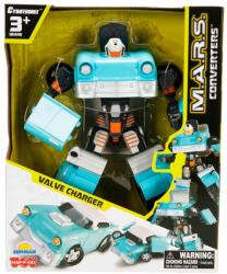 HAP-P-KID Robot transformabil, Happy Kid, M. A. R. S. Valve Charger, Turcoaz Figurina