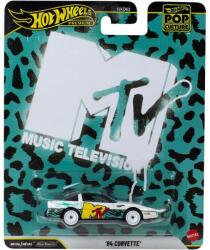 Mattel Masina metalica, Hot Wheels Premium, Pop Culture, MTV Music Television, '84 Corvette, JHW93