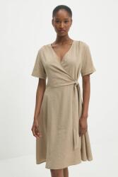 ANSWEAR vászon ruha - barna M - answear - 18 990 Ft