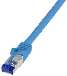 LogiLink Cablu patch, Logilink, Cat. 6A, S/FTP, 10 m, Albastru (C6A096S)