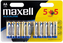 Maxell LR06 AA Ceruza elem 5+5 db
