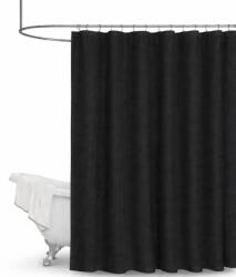 Agrowebshop Zuhanyfüggöny textil | Fekete | 180 cm (NL-250809)