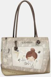 Anekke SOPHIA dupla, csomózott fogós, aszimmetrikus zsebes shopper divattáska 42802-361