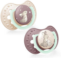 LOVI Szilikon dinamikus cumi Night&Day 6-18m 2db lány - vital24