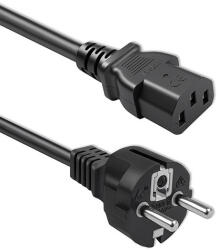 Qoltec Tápkábel SCHUKO CEE 7/7 (E/F) | IEC C13 | 3x1, 00mm2 | Tiszta réz Cu | 1, 5m (QC-54626)