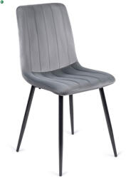 Mebel Elite Szék szürke színben, bársony kárpittal. IBIS