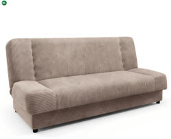 Mebel Elite Ágyazható kanapé bézs színben, kordbársony kárpittal PIANO