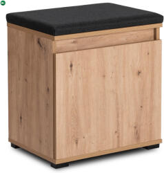 Mebel Elite Cipőszekrény 50 cm méretben, artisan tölgy/grafit színben PARMA