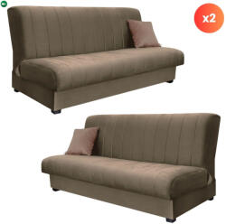 Mebel Elite 2 db-os szett, ágyazható kanapé bézs színben SIGMA