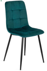 Mebel Elite Szék türkiz színben, bársony kárpittal. PERU