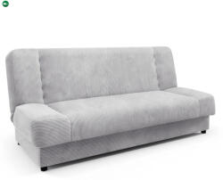 Mebel Elite Ágyazható kanapé szürke színben, kordbársony kárpittal PIANO