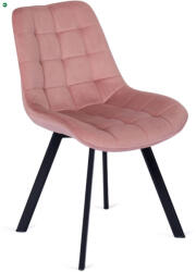 Mebel Elite Szék rózsaszín színben, bársony kárpittal. RICK