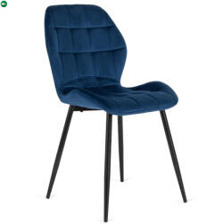 Mebel Elite Szék sötétkék színben, bársony kárpittal. LUCKY