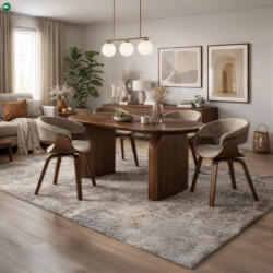 Mebel Elite Kihúzható étkezőasztal 200-300 cm méretben, dió színben DANTE