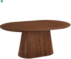 Mebel Elite Ovális étkezőasztal 180 cm méretben, dió színben GIANNI