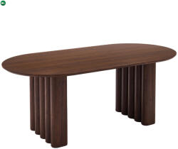 Mebel Elite Ovális étkezőasztal 200 cm méretben, dió színben DARIO