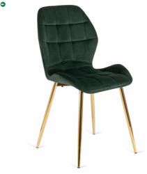 Mebel Elite Szék zöld színben, bársony kárpittal. LUCKY