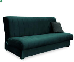 Mebel Elite Ágyazható kanapé zöld színben, velúr kárpittal SIGMA