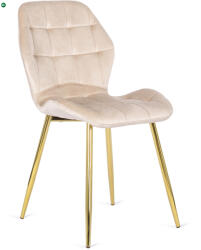 Mebel Elite Szék krém színben, bársony kárpittal. LUCKY