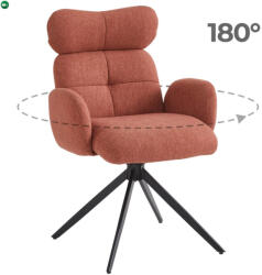 Mebel Elite Forgó szék rozsdabarna színben. ALVARO