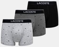 Lacoste testhezálló boxeralső férfi pamut elasztánnal 3-as csomag - szürke XS