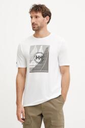 Helly Hansen sportos póló Race Graphic - fehér S