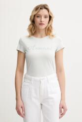 Giorgio Armani pamut póló - türkiz XS