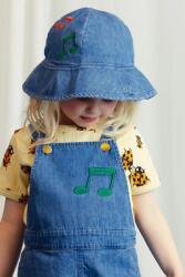 Mini Rodini gyerek pamut sapka Note - kék 48/50