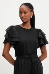 Answear. LAB vászon póló - fekete XXL