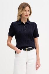 Barbour női pamut pulóver Hartland - sötétkék 40