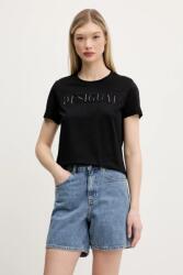 Desigual pamut póló BRANDY - fekete S