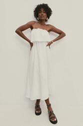 ANSWEAR nyári pamut ruha - fehér L