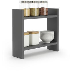 Hanah Home Konyhai fűszertartó polc, szürke, 34x30x10 cm (362ANT1116)