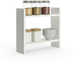 Hanah Home Konyhai fűszertartó polc, fehér, 34x30x10 cm (362ANT1117)