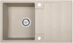 Laveo SRF_411R - LAVEO RIO 760x440 egymedencés csepptálcás gránit mosogató bézs (SRF_411R)