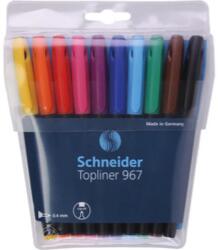 Schneider Liner SCHNEIDER 967, varf fetru 0.4mm, 10 culori/set - (N, R, A, V, Vi, Roz, G, P, M, Bleu) (S-196790) - ihtis
