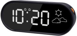 Solight CA10B óra időjárás-előrejelzéssel, fekete