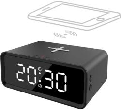 Solight CA07 óra Qi vezeték nélküli töltéssel, fekete