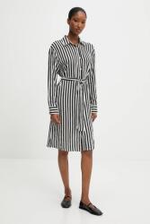 ANSWEAR selyemkeverékes ruha - fekete L