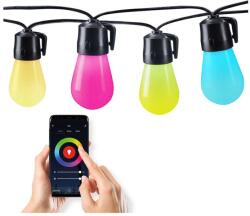 Solight WO795 kültéri LED RGB fényfüzér, 14 + 6 m, sokszínű